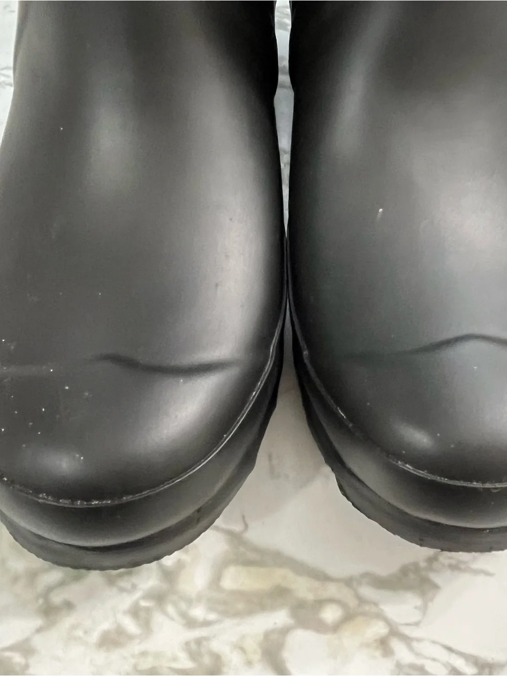 Hunter Original Tall Colorblock Rain Boots Black Red Two Tone Womens 6 / Men 5